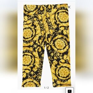 Nwt! Versace kids barocco print leggings